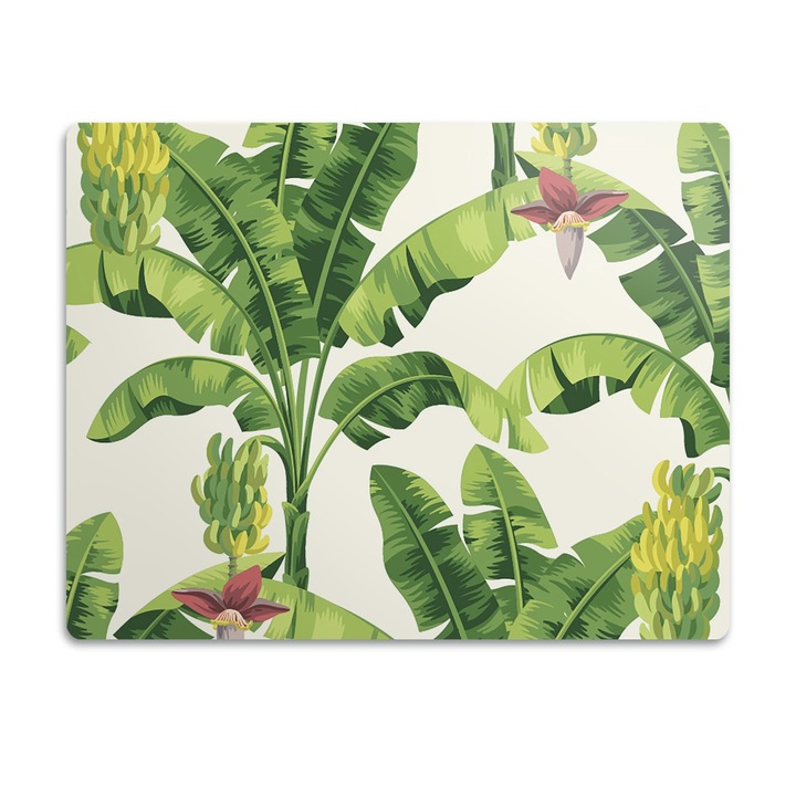 Covor PVC. Tulup. Vinil. Pete De Banane. Verde. 90x60 cm. 010250340030100030430