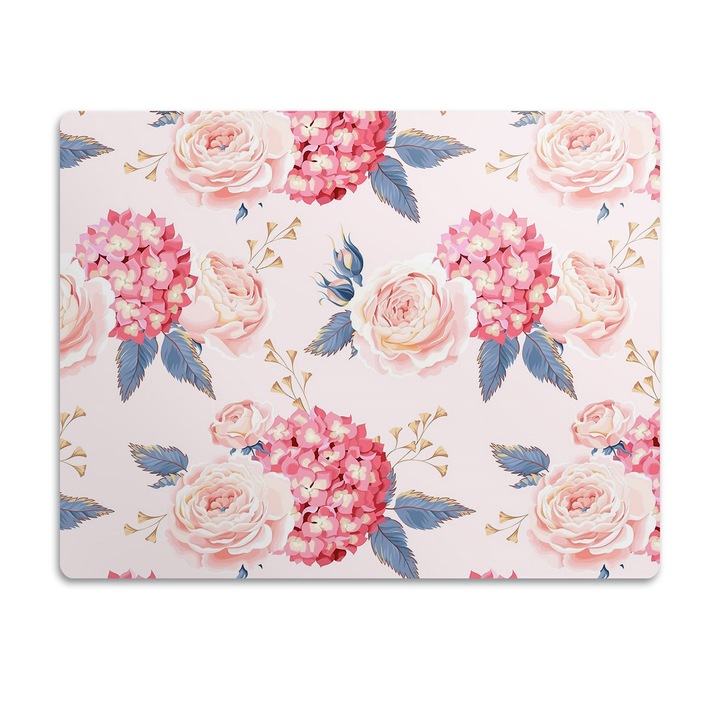 Covor PVC. Tulup. Vinil. Floare De Hortensie. Roz. 60x40 cm. 010250340020100029889