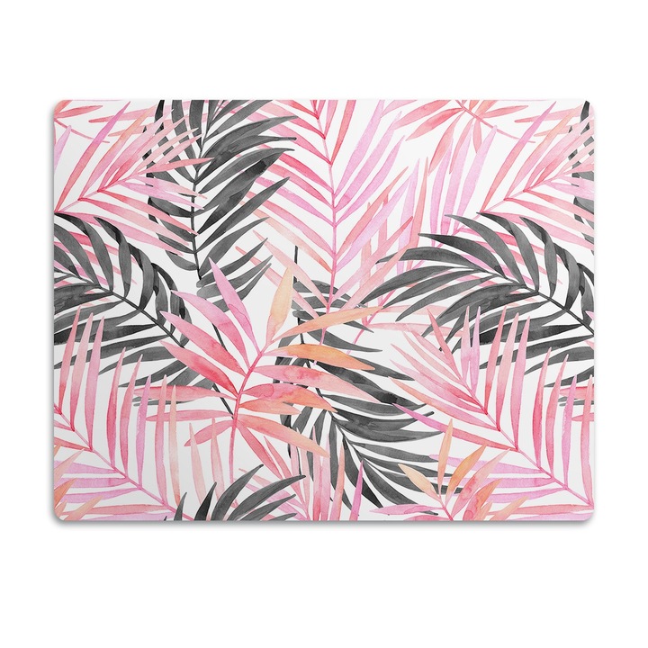 Covor PVC. Tulup. Vinil. Frunze De Palmier. Roz. 90x60 cm. 010250340030100029986