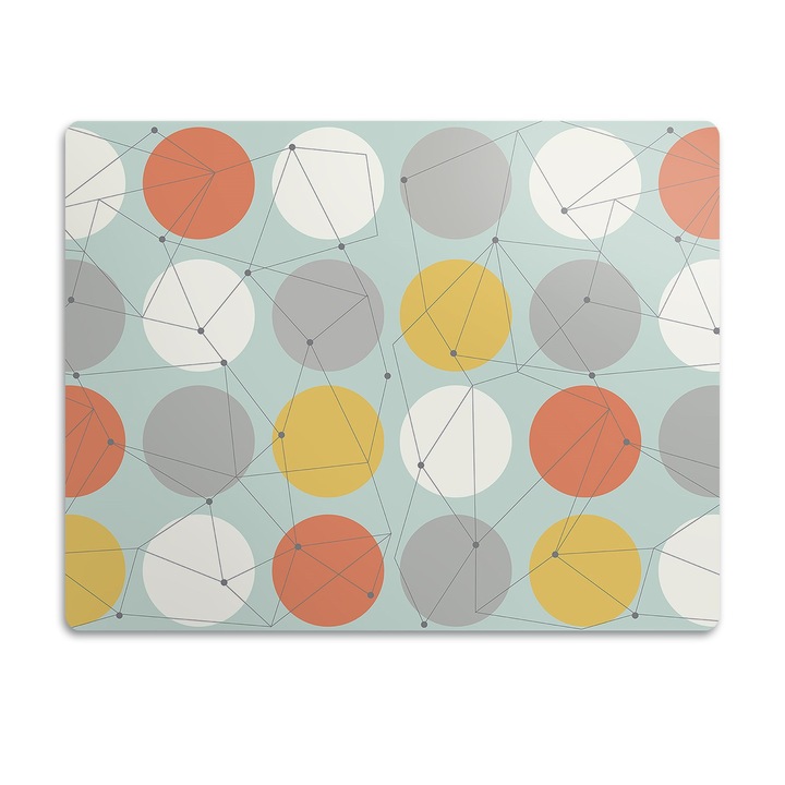 Covor PVC. Tulup. Vinil. Model Geometric. Multicolor. 90x60 cm. 010250340030100030633