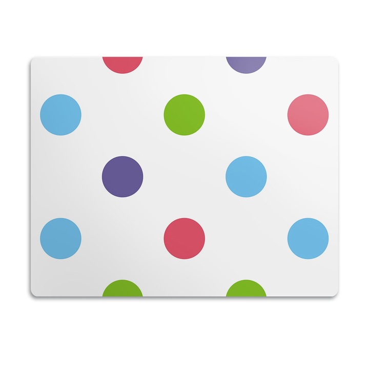 Covor PVC. Tulup. Vinil. Puncte Colorate. Multicolor. 60x40 cm. 010250340020100030659