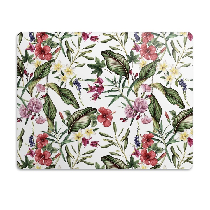 Covor PVC. Tulup. Vinil. Flori Tropicale. Multicolor. 90x60 cm. 010250340030100030526