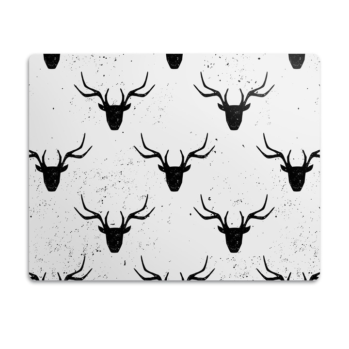 Covor PVC. Tulup. Vinil. Cap De Cerb. Alb. 90x60 cm. 010250340030100013130