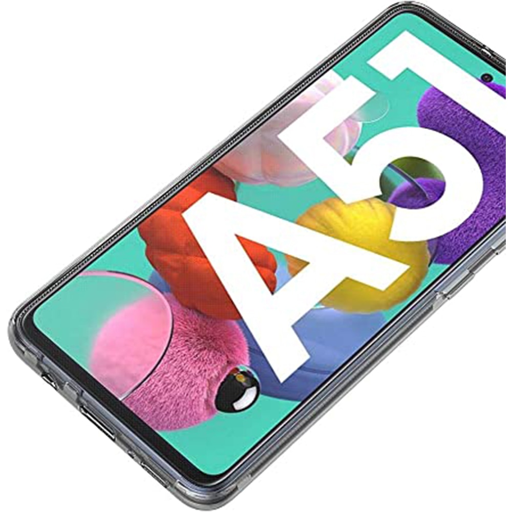 Husa 360 compatibila cu Samsung Galaxy A51, Transparenta fata si spate, Protectie completa, FullBody, Anti-ingalbenire, Silicon TPU