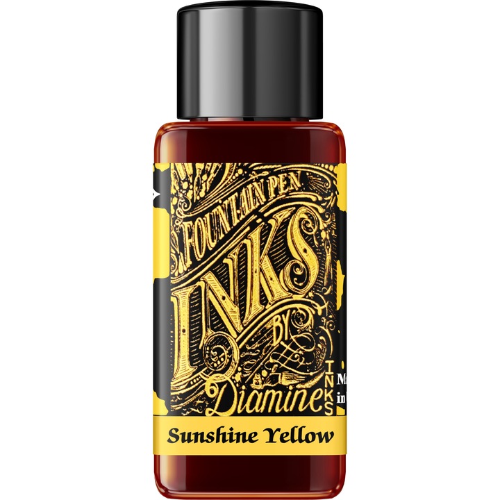 Calimara cerneala 30ml Diamine Standard Sunshine Yellow