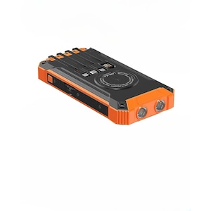 Baterie Externa, Incaracare Solara Wireless TU&YA® 20000 mAh, Universala si pentru Tigara electronica prin cablu USB, Conform standard Qi, Portocaliu