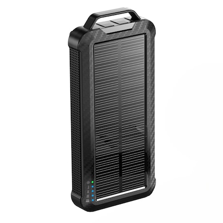 Bateria Externa Incaracare Solara Wireless Magnetica TU&YA® 10000 mAh, Universala si pentru Tigara electronica prin cablu USB, Fast Charge 15W, Conform standard Qi, Compatibila cu Magsafe, Neagra