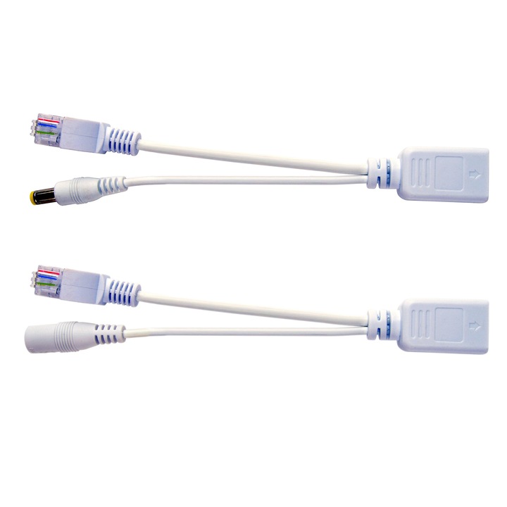 Kit adaptor pasiv utp, PP12-POE-0.15MW, Alb