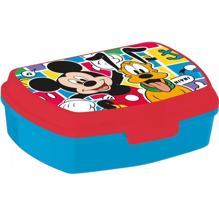 Cutie pentru sandwich Mickey Better Together, SunCity, Albastru/Rosu