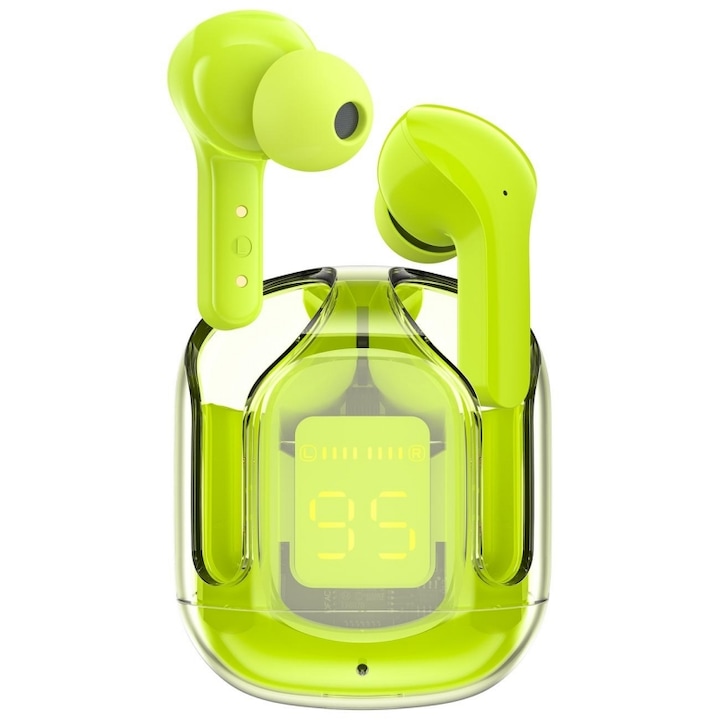 Casti Wireless Over-Ear PowerLocus P19, Audio HI-FI, Wireless, Bluetooth, 3 Moduri de egalizare, Design ergonomic, Microfon, Autonomie 60 ore, Asphalt Grey