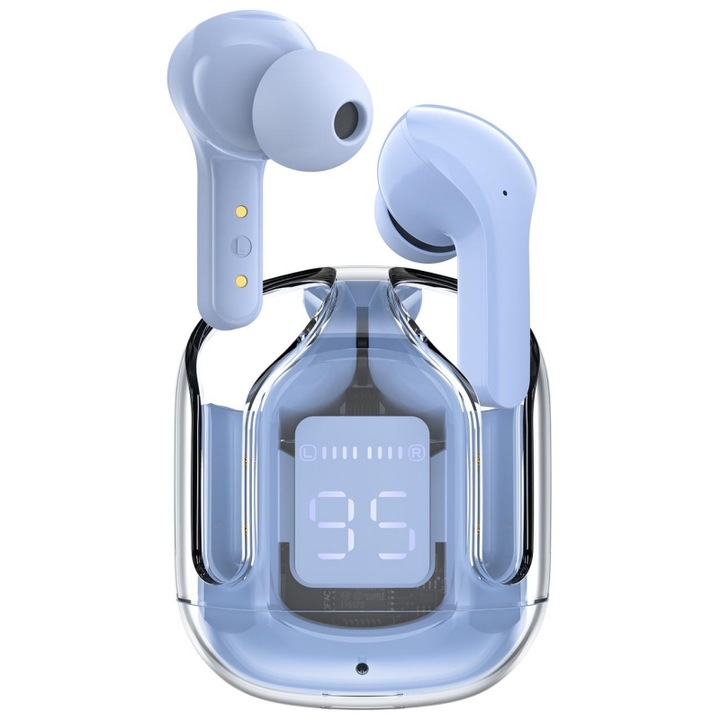 Acefast TWS Bluetooth светло сини безжични слушалки, HRT-106194