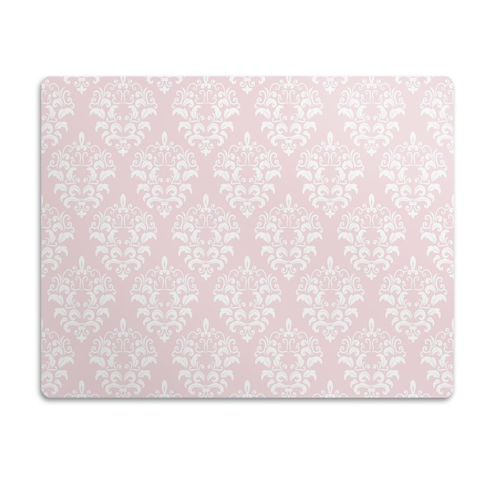 Covor PVC. Tulup. Vinil. Damasc Roz. Roz. 90x60 cm. 010250340030100030458