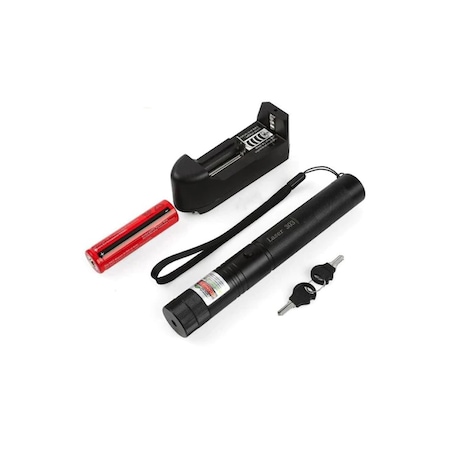 Laser Pointer Impact Vision® Raza 8 km, 2 Chei de Siguranta, Baterie si Acumulator Inclus 6800 mAh