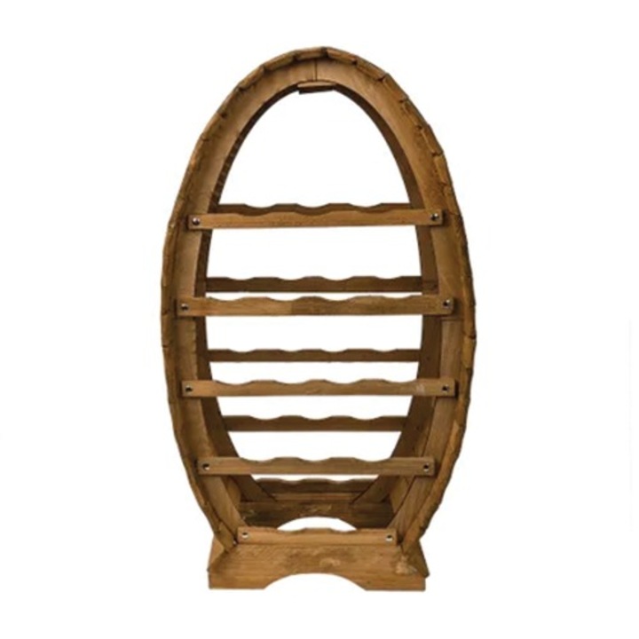 Suport lemn pentru 16 sticle de vin, inaltime 76 cm, Dasc