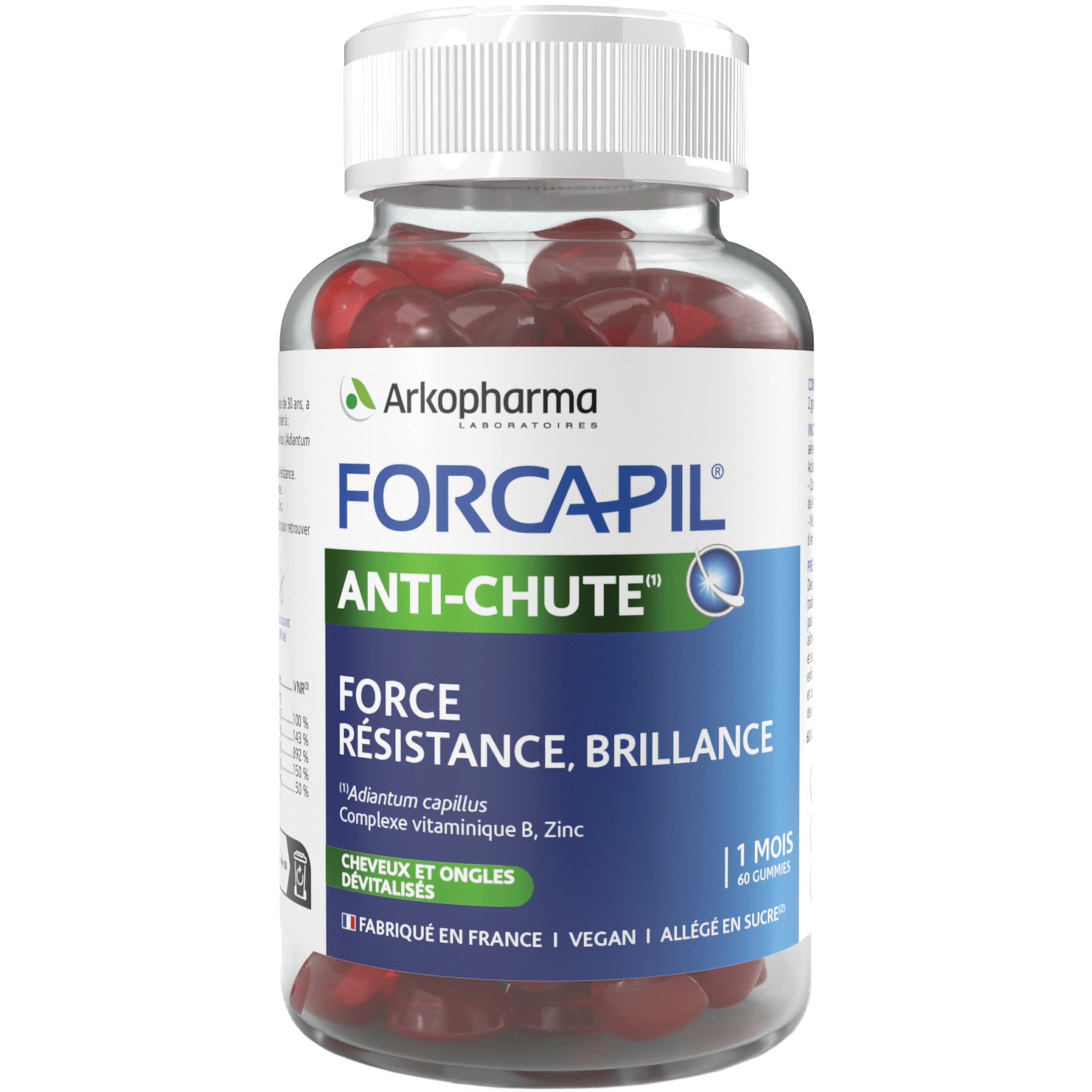 Forcapil jeleuri impotriva caderii parului, Arkopharma, 60 bucati