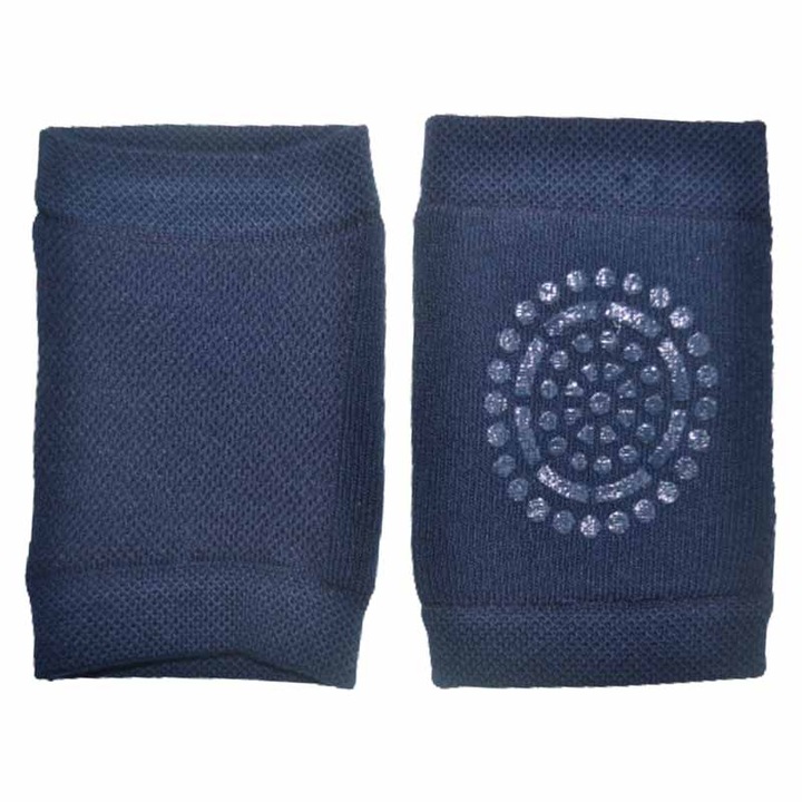 Genunchiere antiderapante pentru bebelusi Milusie 016036, Bleumarin