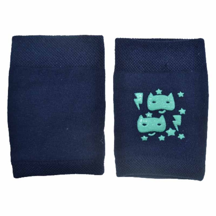 Genunchiere pentru patrupedie antiderapante pentru bebelusi Yoclub 437468-2, Bleumarin