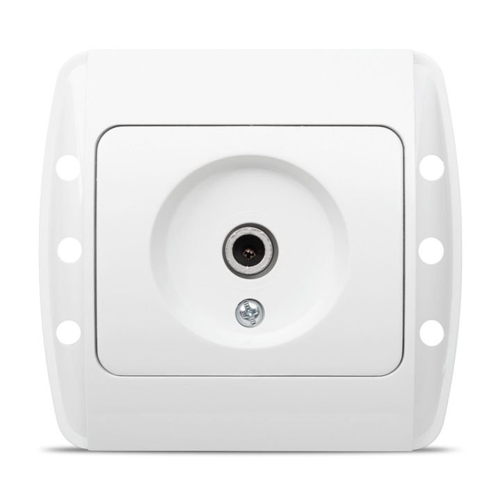 Priza TV Ecranata Terminala Elbi Zirve ST Alb