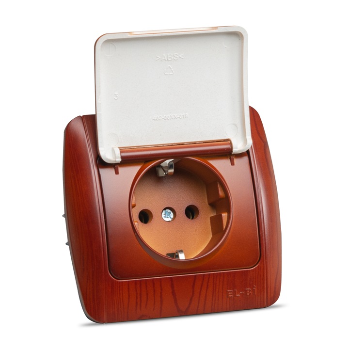 Priza Simpla Cu Capac Elbi Zirve ST Cires