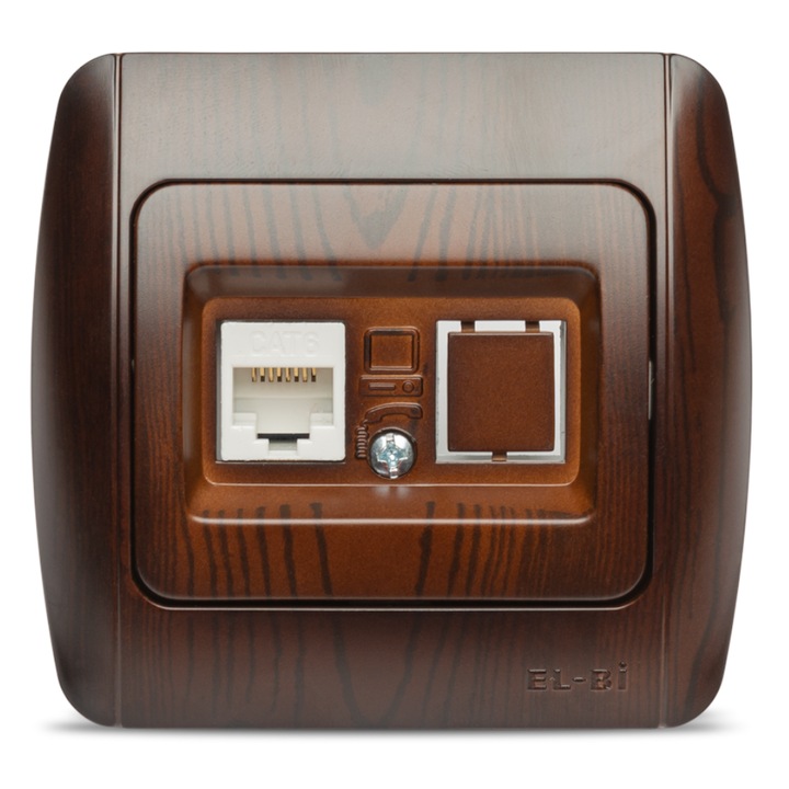 Priza UTP RJ45 Cat6E Elbi Zirve ST Nuc Inchis