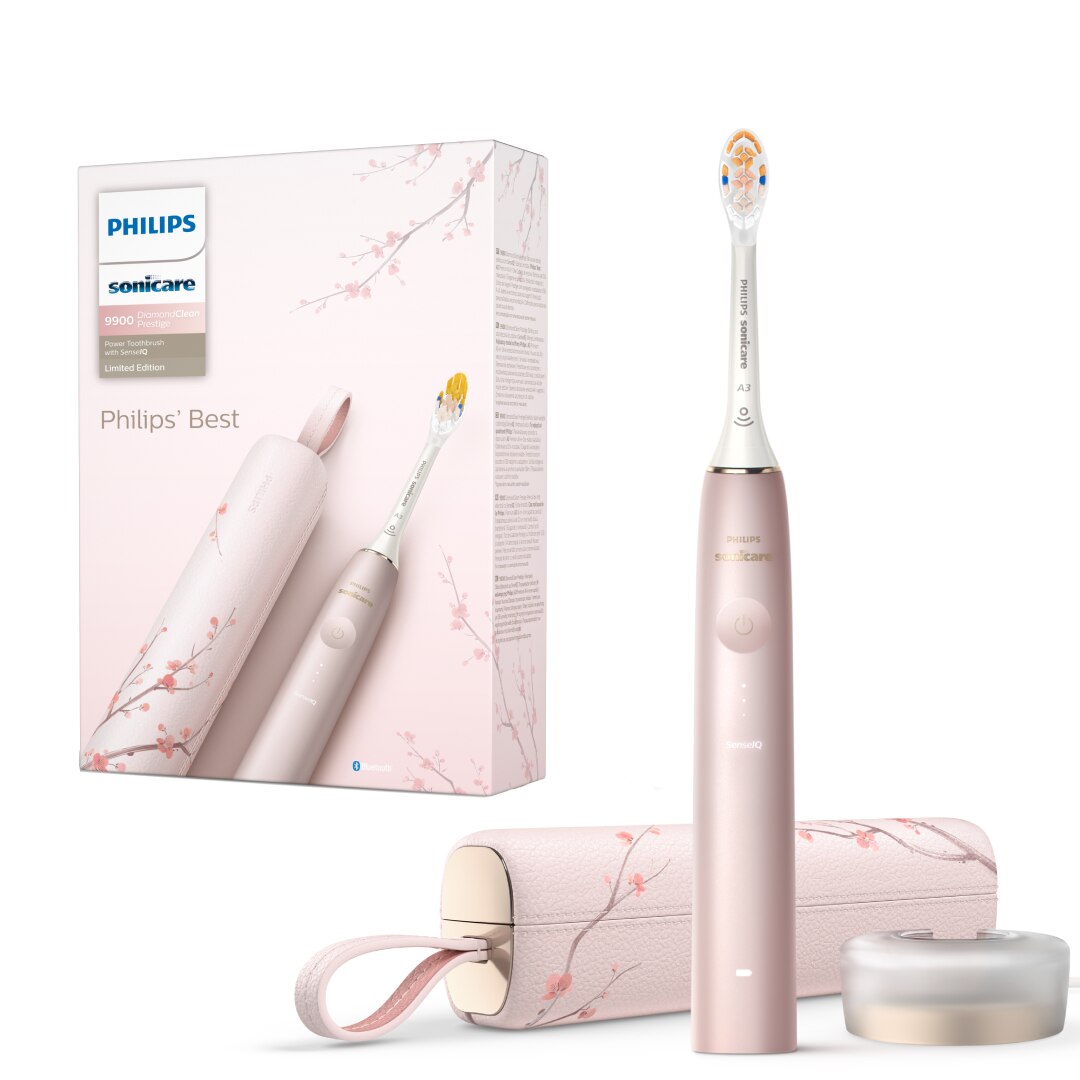Periuta electrica sonica Philips Prestige 9900 HX9992/31, 62000 miscari/minut, tehnologie SenseIQ, aplicatie Sonicare cu inteligenta artificiala, wireless Bluetooth, senzori, 5 mod