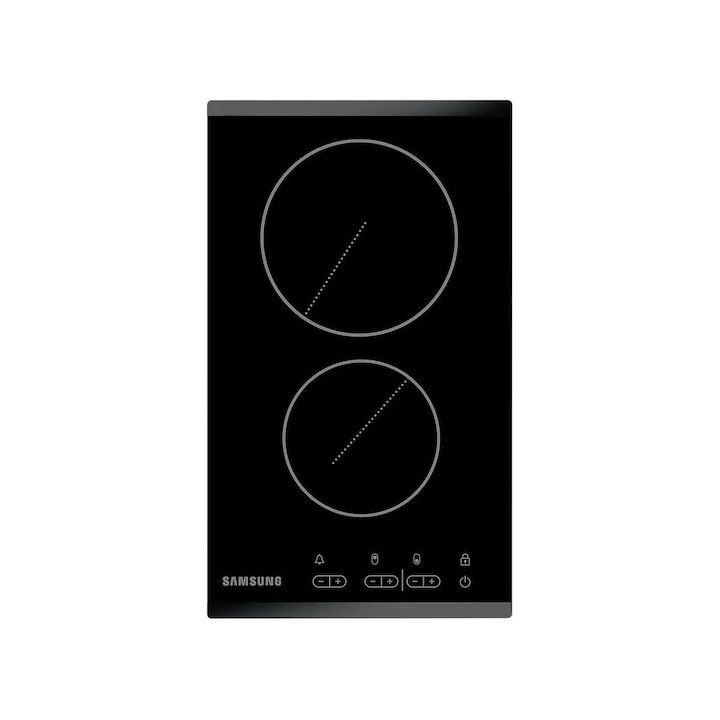 Индукционен котлон, Samsung, Стъкло, Touch Screen, 2 горелки, Черен