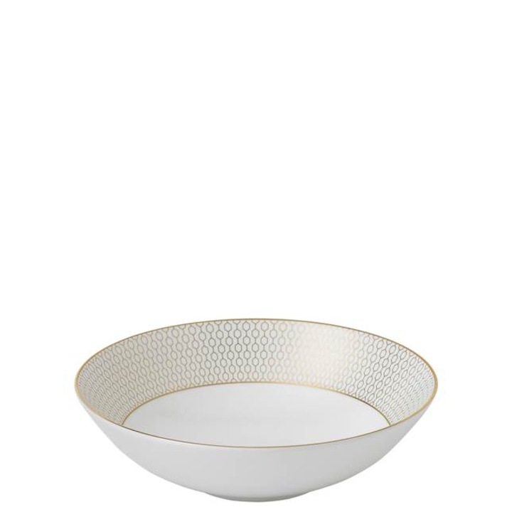 Gabonatál, Arris porcelán arany szegéllyel, 16 cm