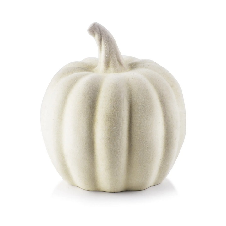 Bársony tök figura, Fehér 13xh15cm