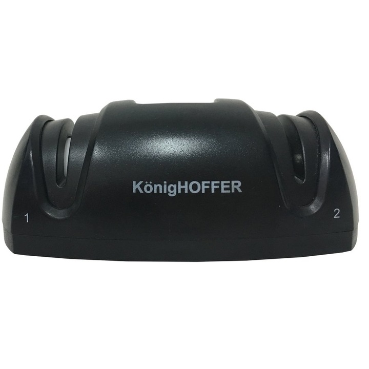Ascutitor de cutite, Konighoffer, Cu ventuza, Negru