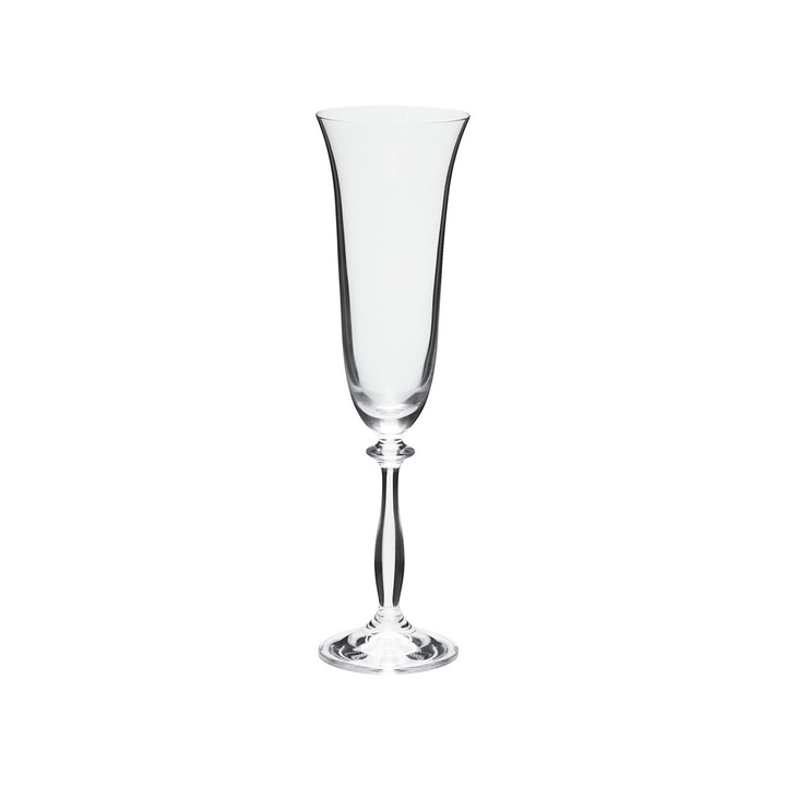 Set 6 Pahare de sampanie, Bohemia, 190 ml, Cristal