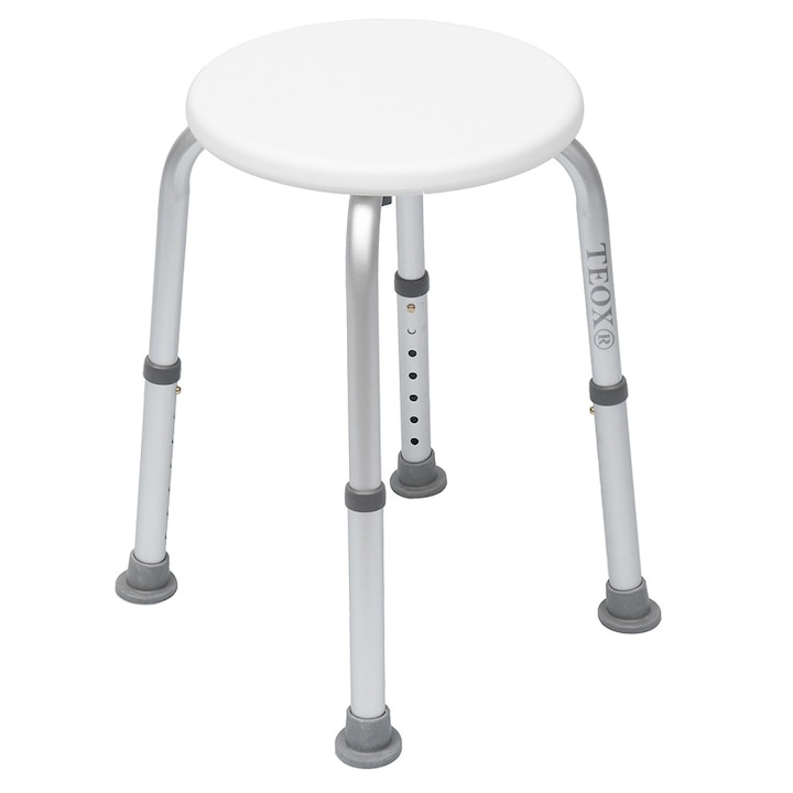 Scaun baie, dus, aluminiu, antiderapant, reglabil inaltime, Teox®