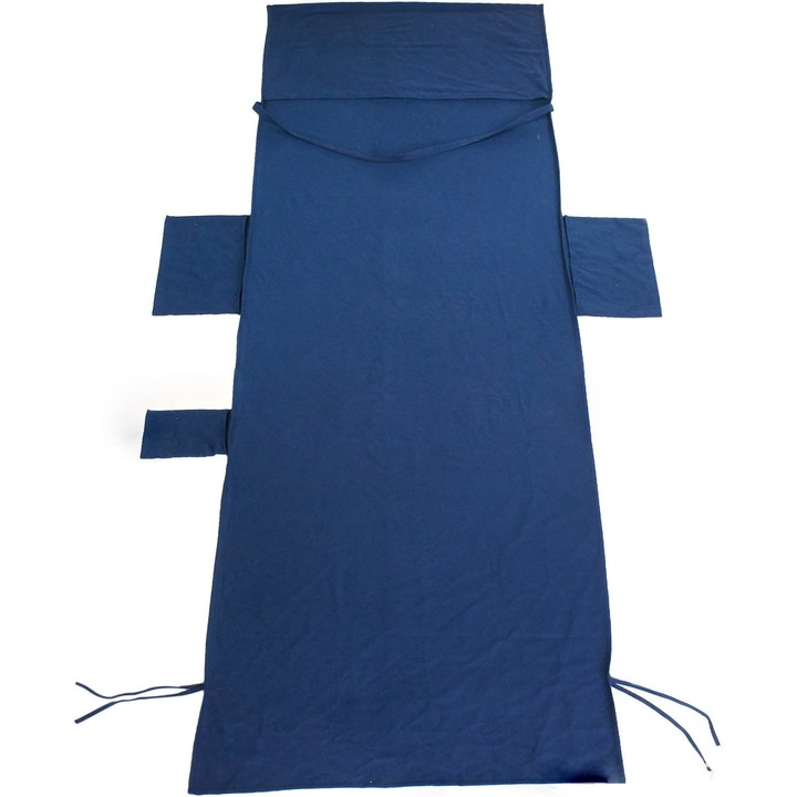 Husa pentru sezlong, Textil, 215 x 75 cm, Albastru