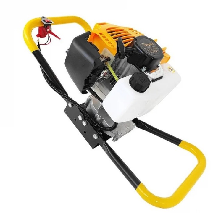 Motoburghiu DDT-Mustang, 2 Timpi, 4 Cp, 6500 rpm, 52 CC. pe benzina cu reductor