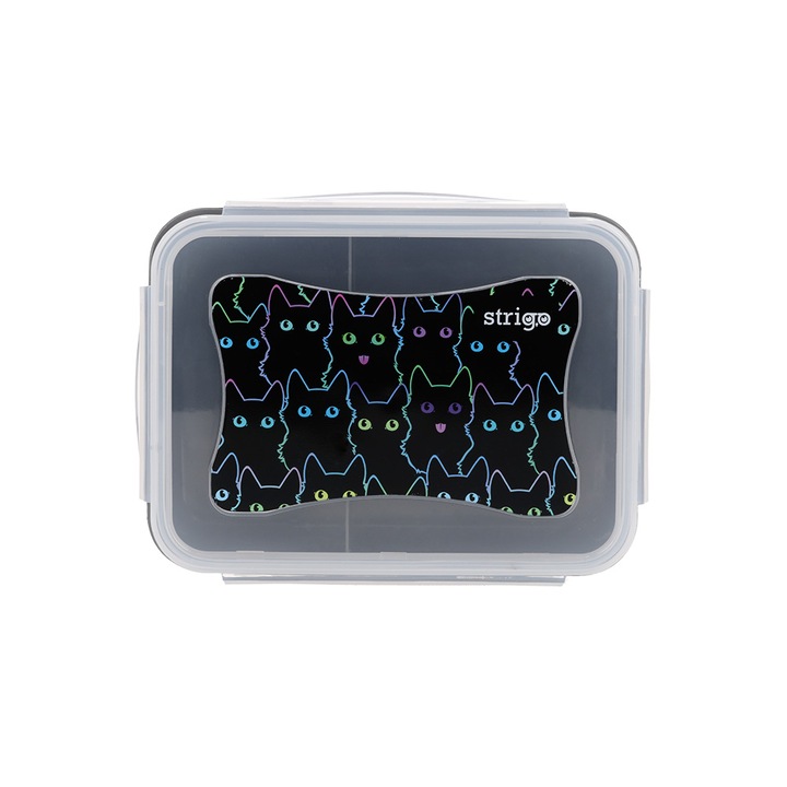 Кутия за храна Strigo Cats 16.5cm x 12cm x 6.5cm