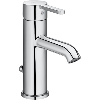 Baterie lavoar Roca Carelia, monocomanda, cu ventil, Crom