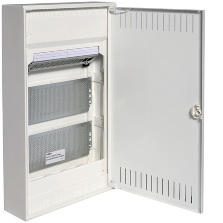 Tablou electric, Hager Polo, Plastic/Metal, IP 30, 96.5 x 515 x 305 mm, Alb