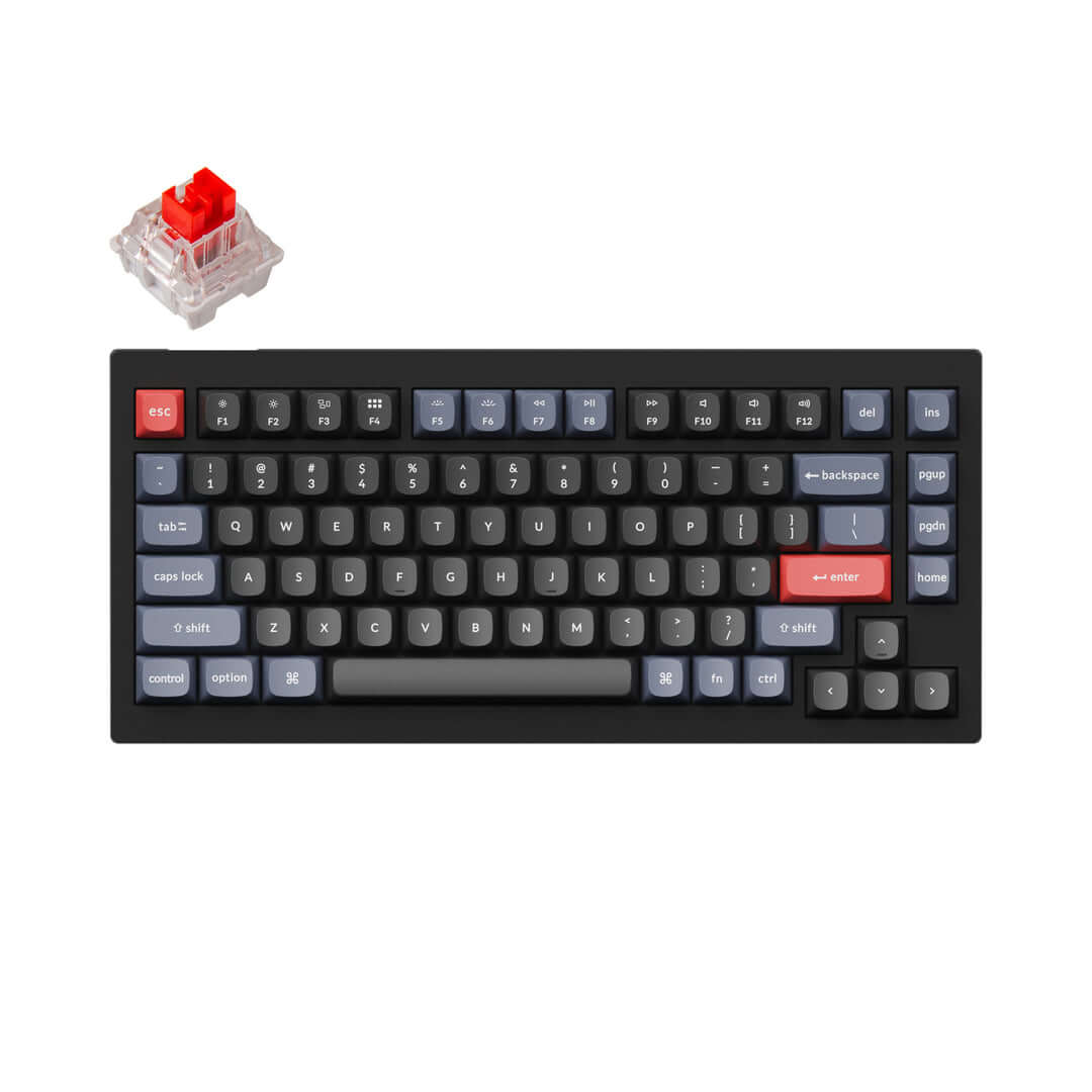 Tastatura Mecanica Gaming Keychron V1 QMK Carbon Black Keychron K