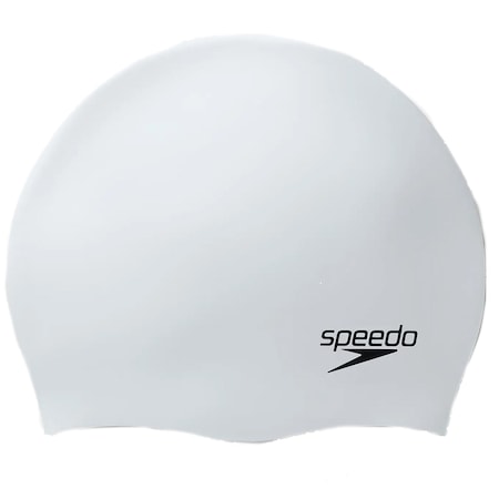 Casca inot adulti din silicon Speedo, alb/multicolor