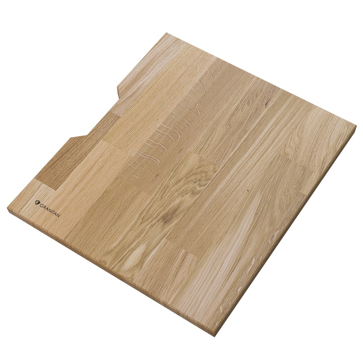 Placa decorativa din lemn pentru chiuvete Louis si Hektor, Granitan, rezistenta la umezeala, 30x45cm