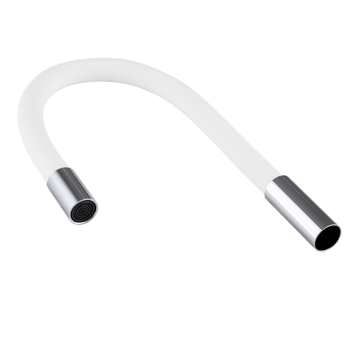 Накрайник за смесител Granitan, Метал, Гъвкав, Сребрист