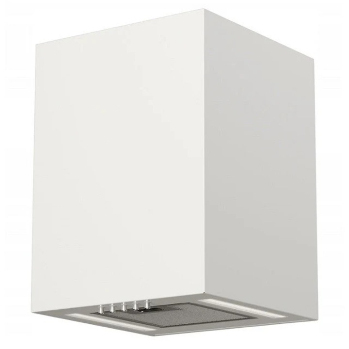 Hota de bucatarie, Granitan, Otel, 275 mc/h, 60 dB, 120 mm, Alb