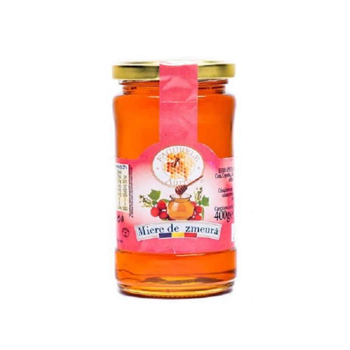 Miere Zmeura 400g, Fagurele Auriu, bogat in antioxidnti, reglarea functiei ovariene