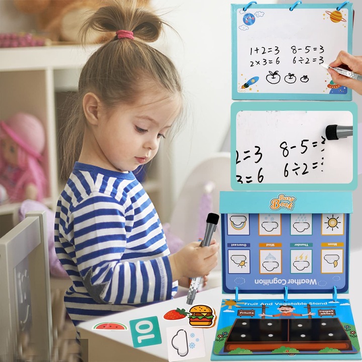 Образователна книжка със занимания за деца, Монтесори, 3 години+