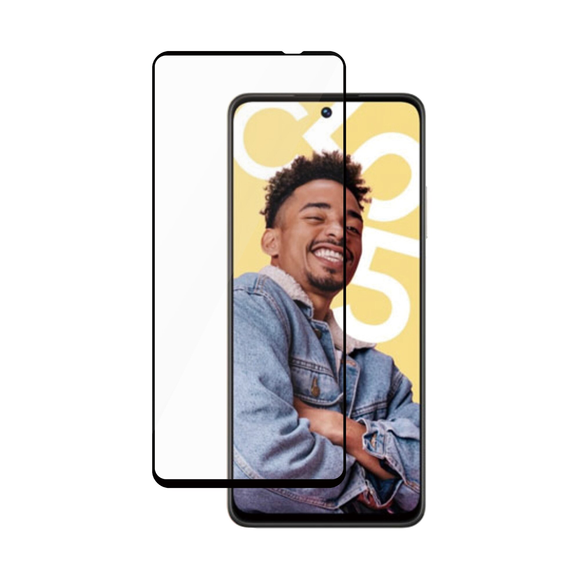 Стъклен протектор Safe за Realme C55, CaseFriendly, Черен - eMAG.bg