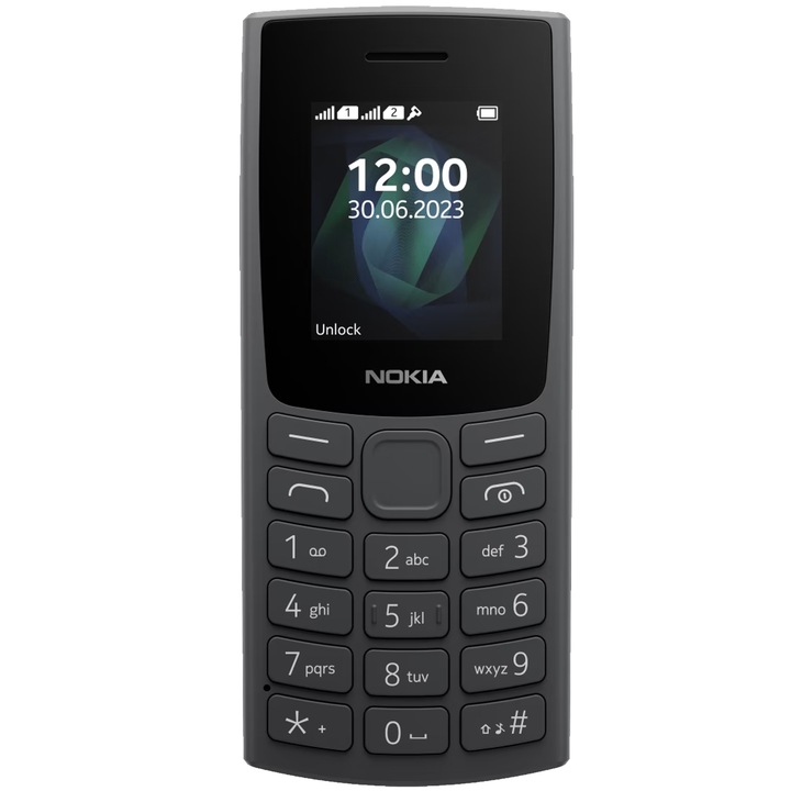 Telefon mobil Nokia 105 (2023), Dual SIM, Charcoal