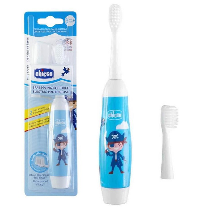 Periuta electrica pentru dinti Chicco, albastru, 3 ani+
