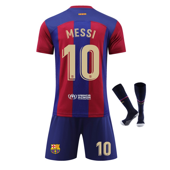 Echipament sportiv copii Barcelona Messi Fotbal Jersey