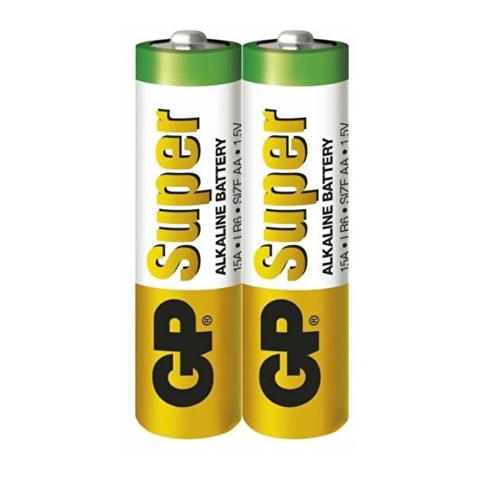 Battery GP elemek, Super Alkaline AA (LR6) 1,5 V alkáli, zsugor 2 db