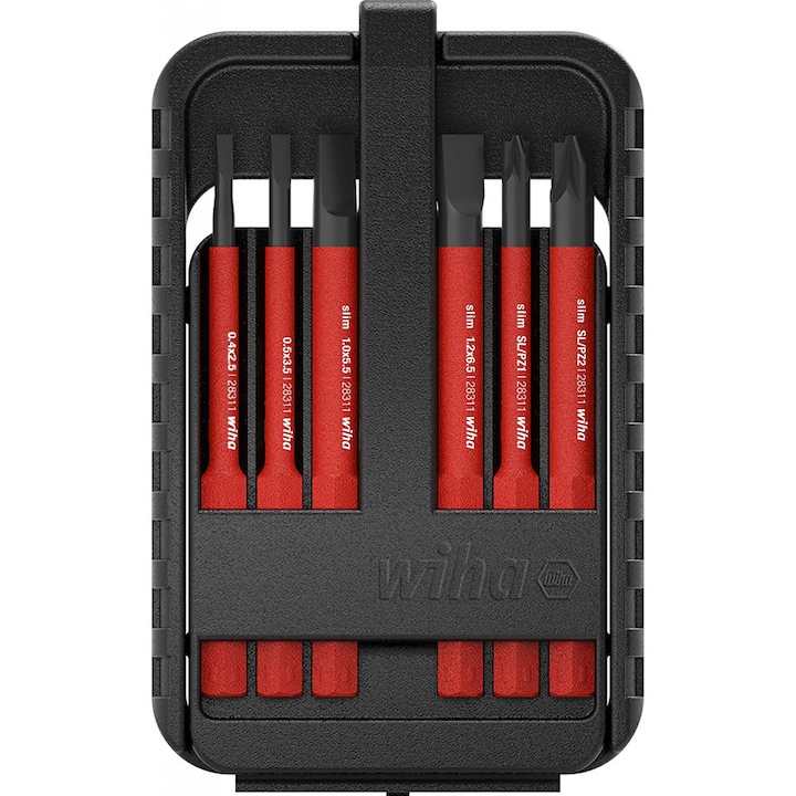 Wiha - Set biti electrici, SlimBit, TORX, include cutie SlimBit, 7 piese [WH43153]