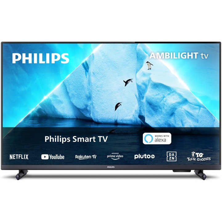 Телевизор Philips Ambilight LED 32PFS6908, 32" (80 см), Smart TV, Full HD, Клас F